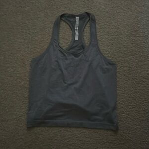 Lululemon Swiftly Tech Race Length Tank Top Stripe Gray